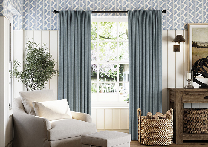 Roslin (Blackout), Tranquil Blue - Made to Measure Curtains - Image 3